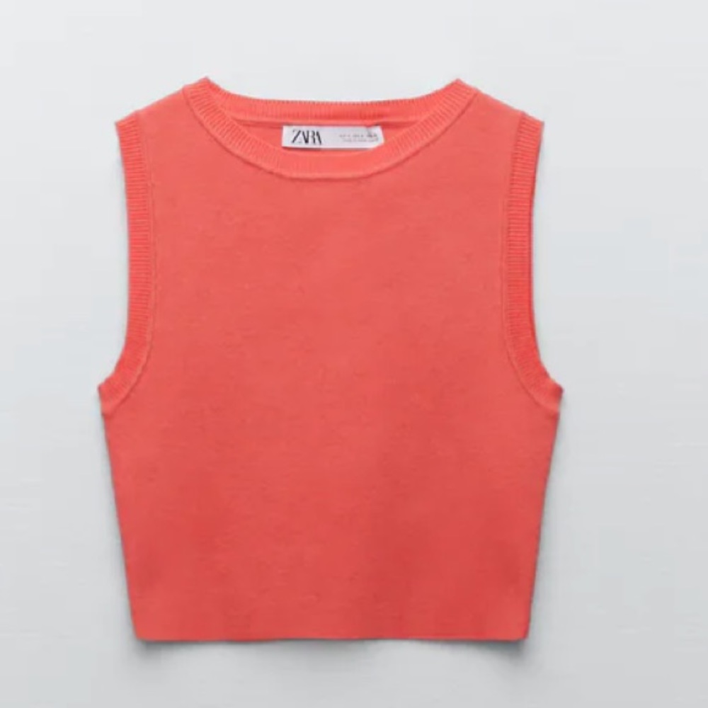 Zara Cropped Knit Top